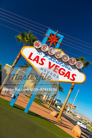 Welcome To Fabulous Las Vegas sign, Las Vegas, Nevada, United States of America, North America