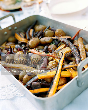 Close-up of roasted vegetable