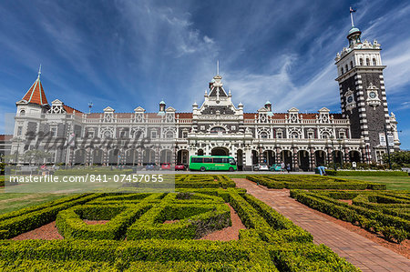 Dunedin Railway Station in Dunedin, Otago, South Island, New Zealand, Pacific