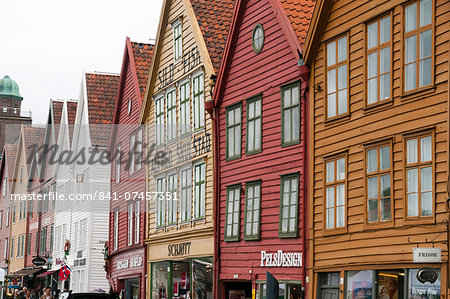 Bryggen historical district, UNESCO World Heritage Site, Bergen, Norway, Scandinavia, Europe