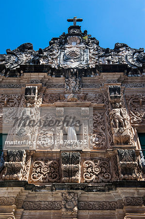 Ornamented gate of the Bonfirm church in the Pelourinho, UNESCO World Heritage Site, Salvador da Bahia, Bahia, Brazil, South America