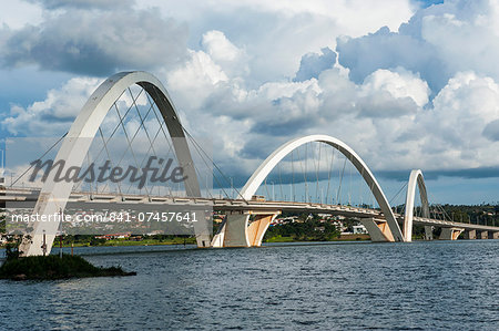 Bridge Kubitschek (JK Bridge), Brasilia, Brazil, South America