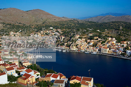 Gialos harbour, Symi, Dodecanese, Greek Islands, Greece, Europe