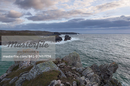 A September evening on the cliffs at Mangersta, Isle of Lewis, Outer Hebrides, Scotland, United Kingdom, Europe