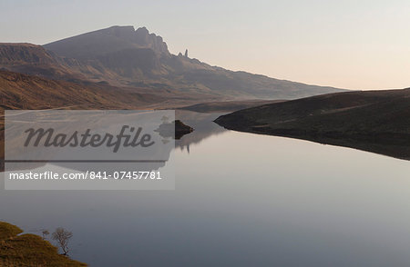 The Storr reflected in the calm waters of Loch Fada, Trotternish, Isle of Skye, Scotland, United Kingdom, Europe The Storr reflected in the calm waters of Loch Fada, Trotternish, Isle of Skye, Scotland, United Kingdom, Europe