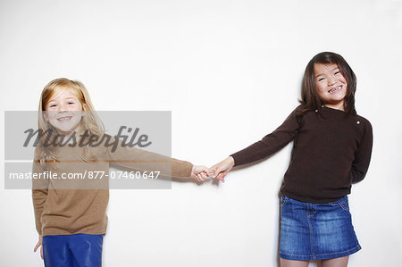 Portrait of two girls