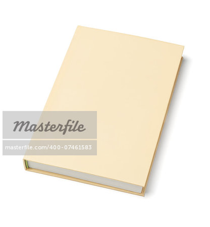 Hard Cover Book On White Background