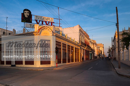 Billboard of Che Guevara at Parque Jose Marti, Cienfuegos, Cuba
