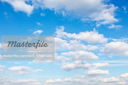 Clouds in Blue Sky, Kaarst, North Rhine-Westphalia, Germany