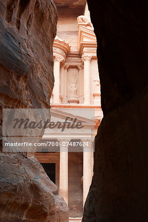 View of Al-Khazneh from the Siq, Petra, Jordan