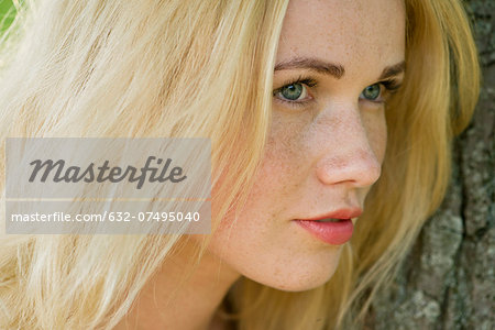 Young woman with blonde hair