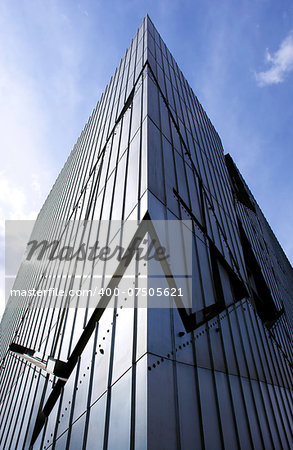 Facade of the Jewish museum in Berlin (Germany), project of the architect Daniel Libeskind