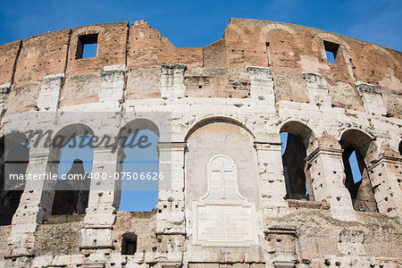 particularly of the Colosseum in Rome on a sunny day