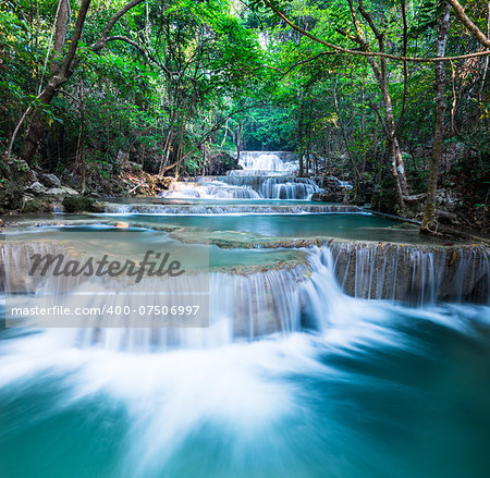 Layer of waterfall at Huay Mae Khamin