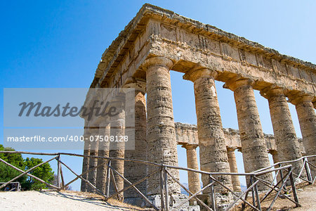 Ancient temple of Segesta in the valley - Trapani, Sicily