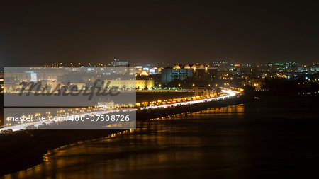 Night view to Muscat, Oman