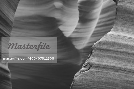 Interior of Antelope Canyon, woderful orange waves made of stone