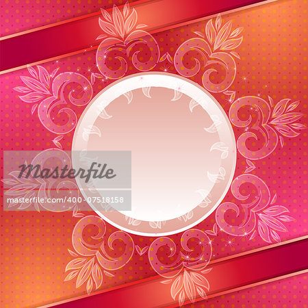 Red vector abstract background. Can be used for banner, invitation, wedding card or scrapbooking and others. Royal vector design element