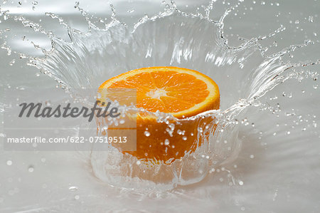 Water and orange