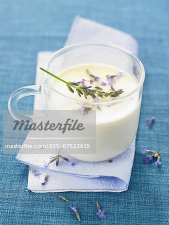 Lavander-flavored panna cotta