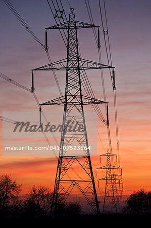 Electricity pylons near Burbage, Leicestershire, United Kingdom