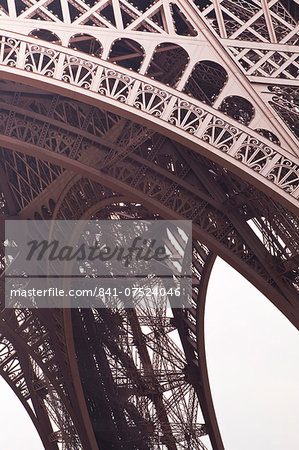 Abstract of the Eiffel Tower in Paris, France, Europe