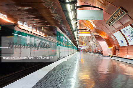 The Paris metro station of Arts et Metiers, Paris, France, Europe