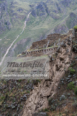 Ruins at Ollantaytambo, Sacred Valley of the Incas, Cusco Region, Peru