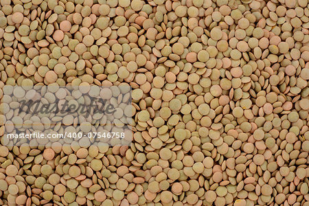 Green lentils, abstract background texture