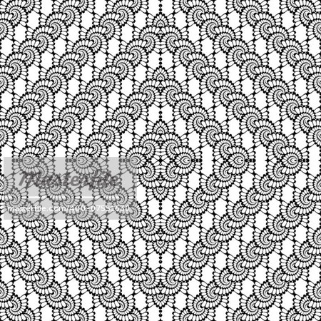 Design seamless monochrome decorative interlaced diamond pattern. Abstract textured background. Vector art