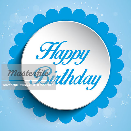 Vector - Happy Birthday Colorful Background Card