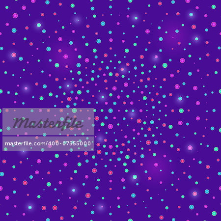 Abstract Shiny Disco Ball Purple Background. Vector Illustration