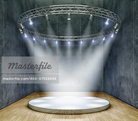3D rendering of a exhibition background