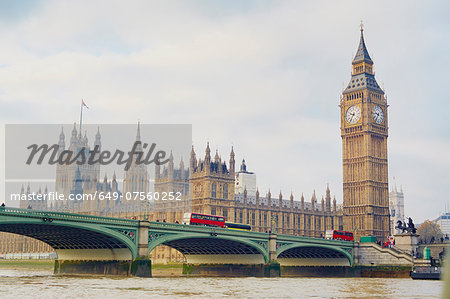 View of the Westminster Bridge and the Houses of Parliament, London, UK View of the Westminster Bridge and the Houses of Parliament, London, UK