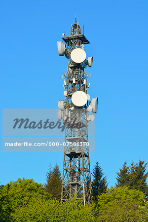 Cell Tower, Odenwald, Hesse, Germany