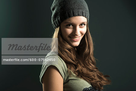 Portrait of Teenage Girl, Studio Shot