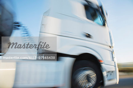 Semi-truck on the move