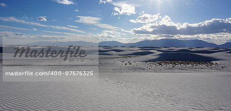 The White Sands desert is located in Tularosa Basin New Mexico.