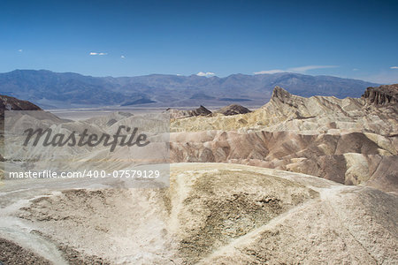 dunes in the death valley national park in a sunny day
