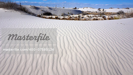 The White Sands desert is located in Tularosa Basin New Mexico.