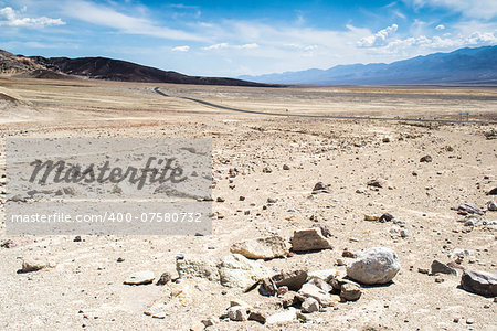 dunes in the death valley national park in a sunny day