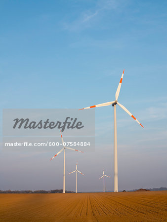 Wind Turbines, North Rhine-Westphalia, Germany
