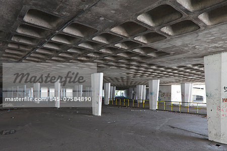 Disused car park at the Arlington House site, Margate, Kent, site of controversial planning application by Tesco