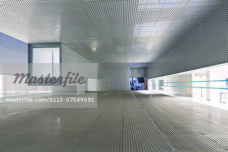 Illuminated windows of modern office building