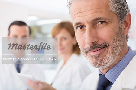 Portrait of confident scientist in laboratory