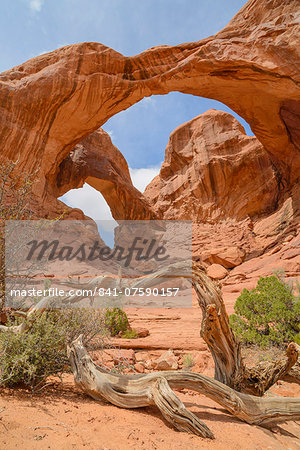 Double Arch, Windows Section, Arches National Park, Utah, United States of America, North America