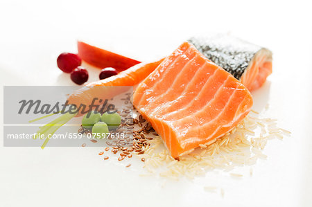 Fresh Salmon with Assorted Ingredients