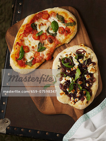 Vegetarian pizzas