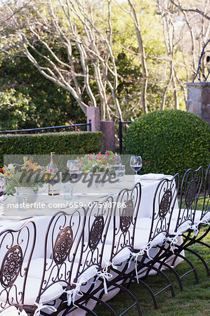 A Table set for Dining Outdoors