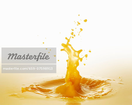 Orange juice with splash Orange juice with splash